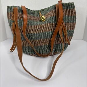 Ralph Lauren Denim & Supply vintage bucket bag leather Boho 90’s beach bag purse